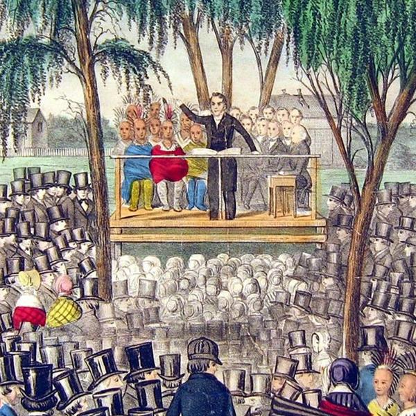 Joseph Smith preaching in Nauvoo