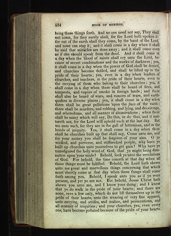 Introduction page of the book of mormon
