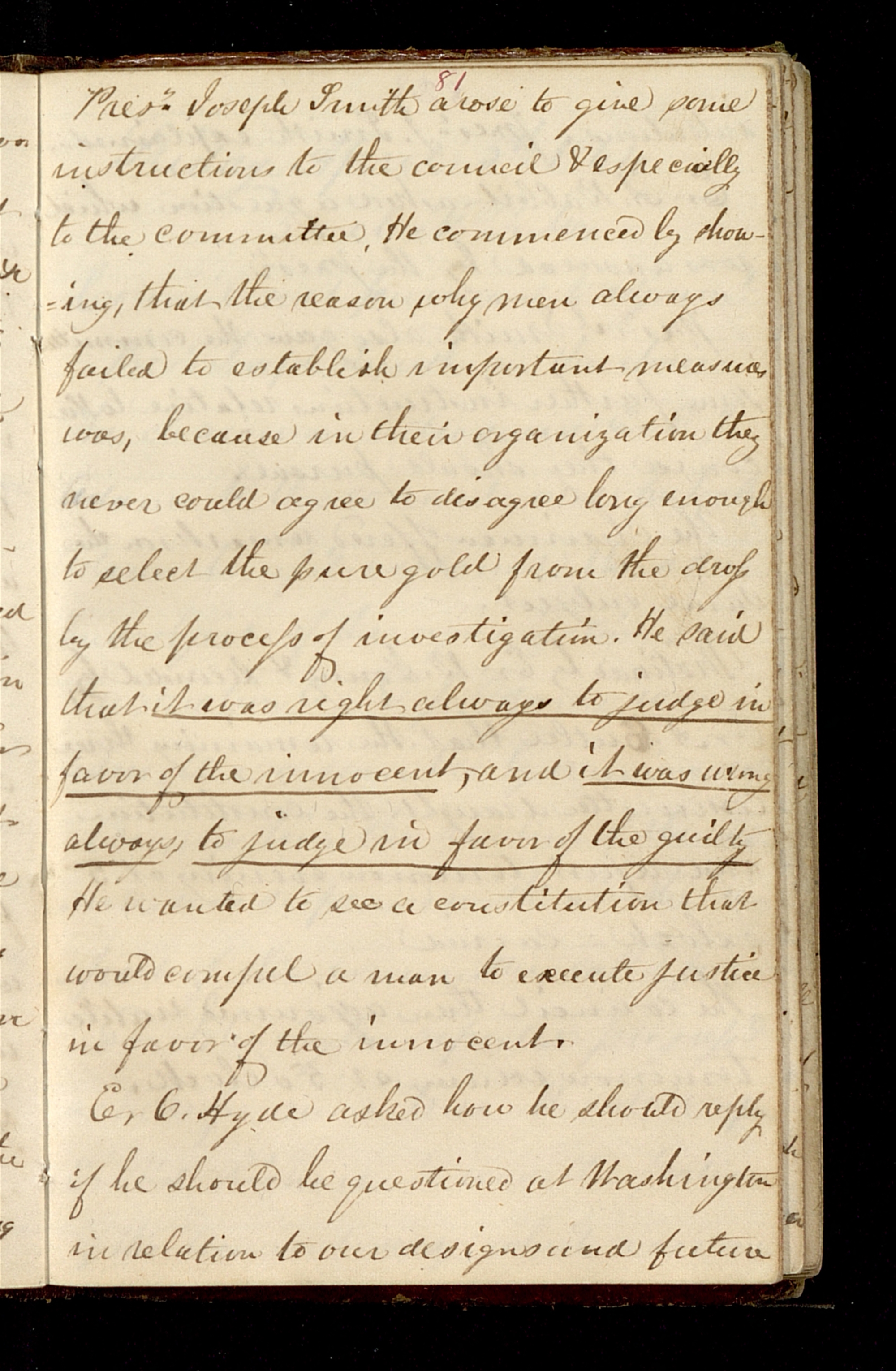 Minutes and Discourse, 4 April 1844, Page 81