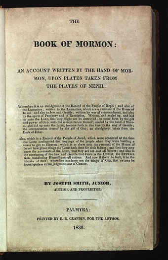 Image result for 1830 book of mormon