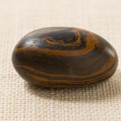 Seer stone associated with Joseph Smith, long side view