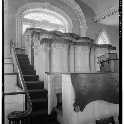 West pulpits, lower court, Kirtland House of the Lord