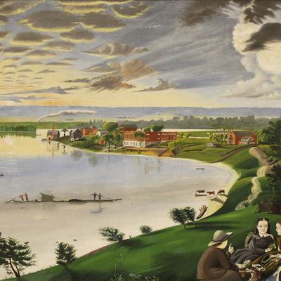 Oil on canvas, David Hyrum Smith, circa 1865. (Courtesy the Lynn and Lorene Smith family and Community of Christ.)