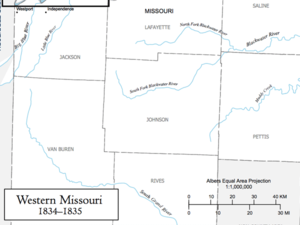 Western Missouri, 1834–1835